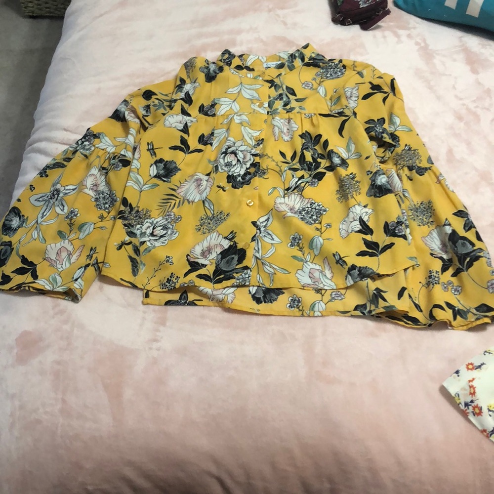 Yellow blouse